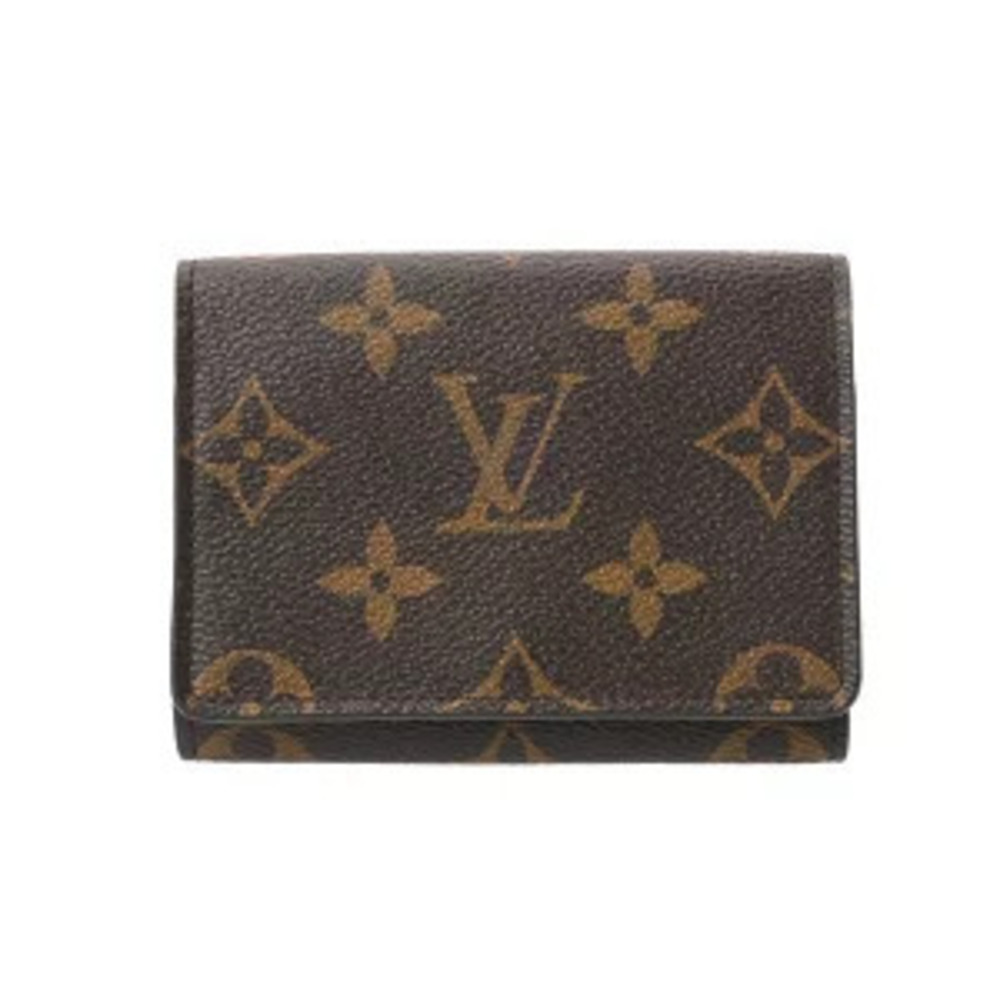 Louis Vuitton Monogram Envelope Carte de Visite Brown Canvas Card Case